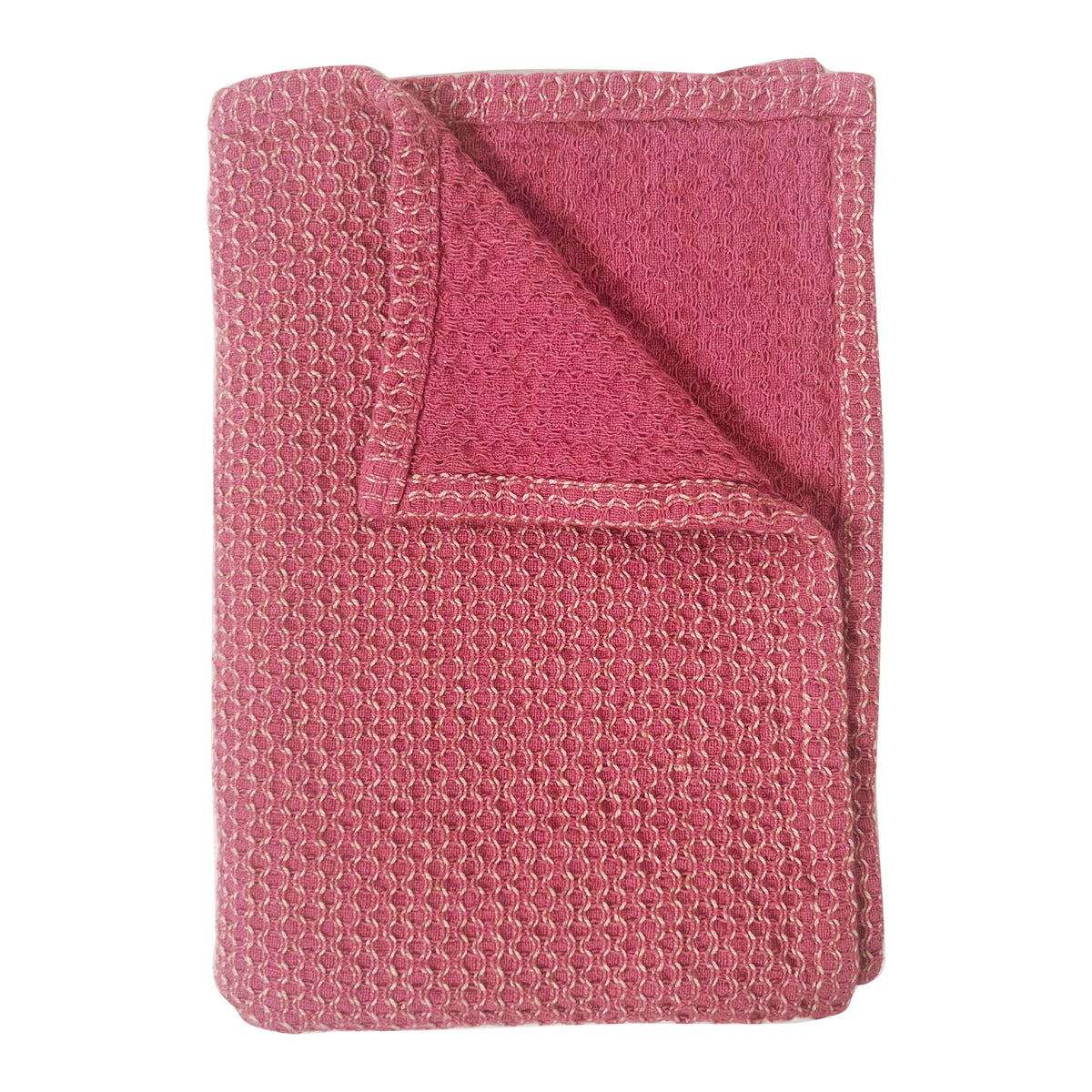 Set of 2 Tea Towels / Raspberry Lume