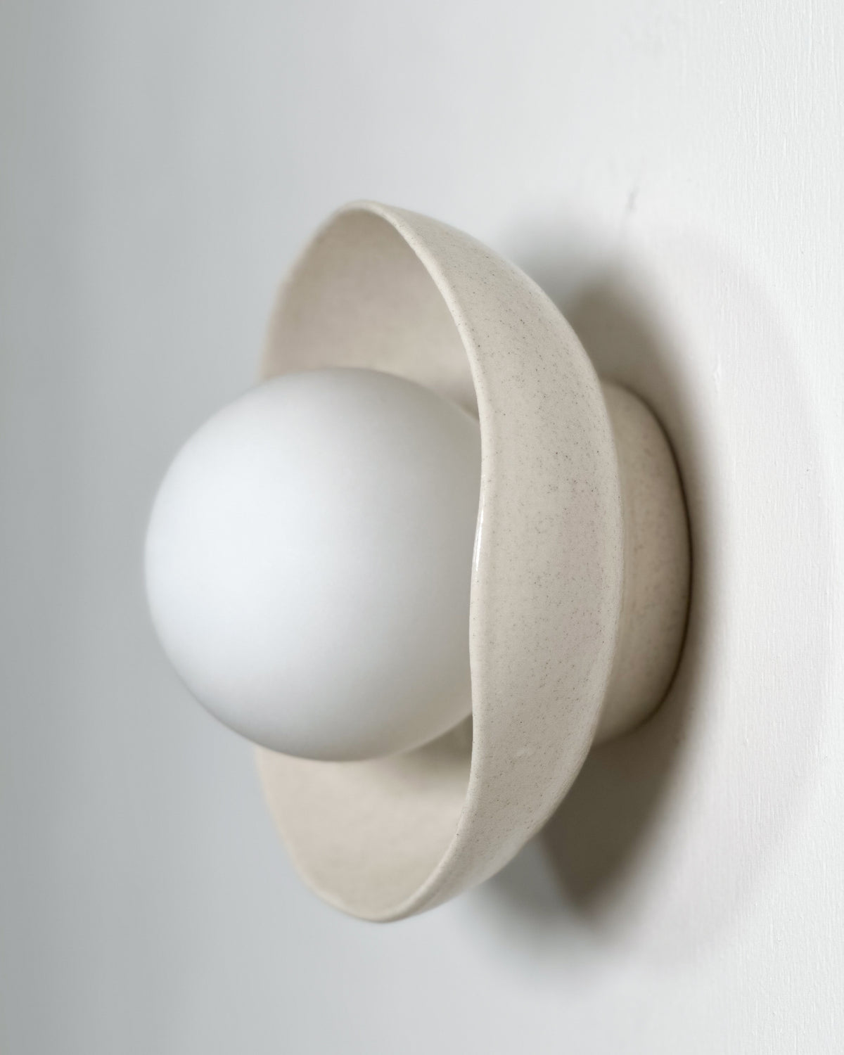 Shell Sconce Light in Poppyseed