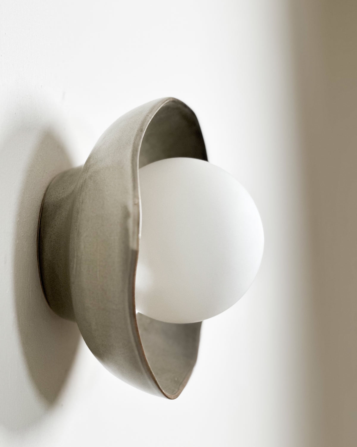 Shell Sconce Light in Saltbush