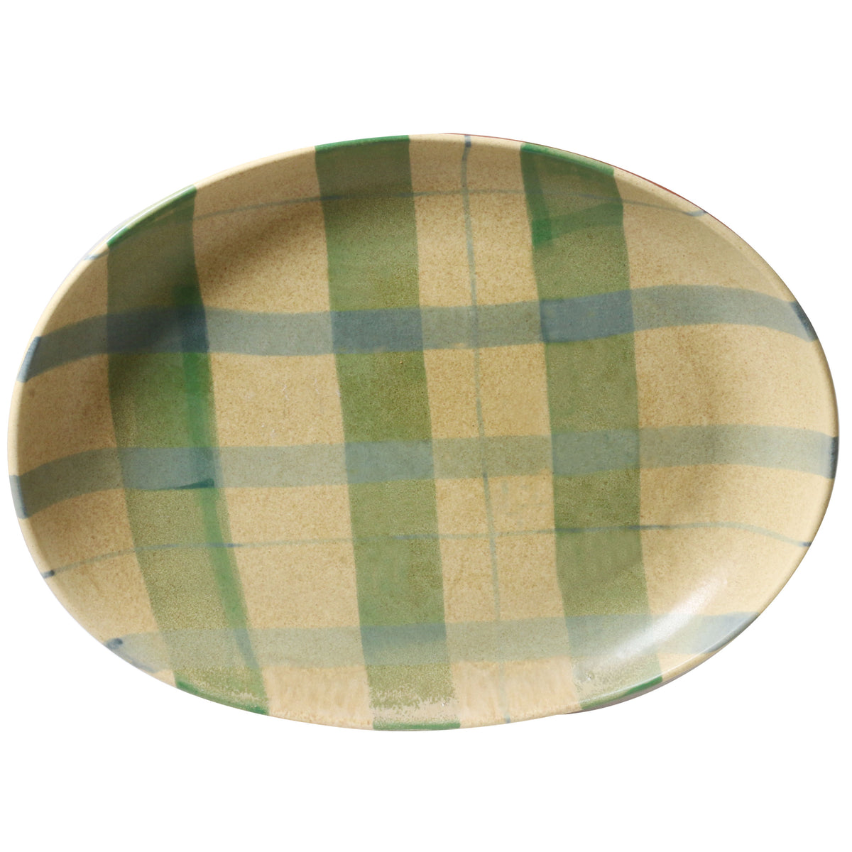 Curved Oval Tray in Cinnamon Christmas