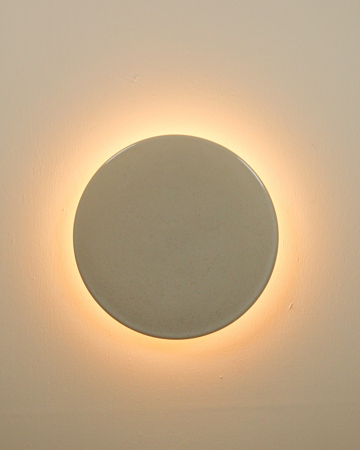 Large Backlit Disc Wall Light in Coast