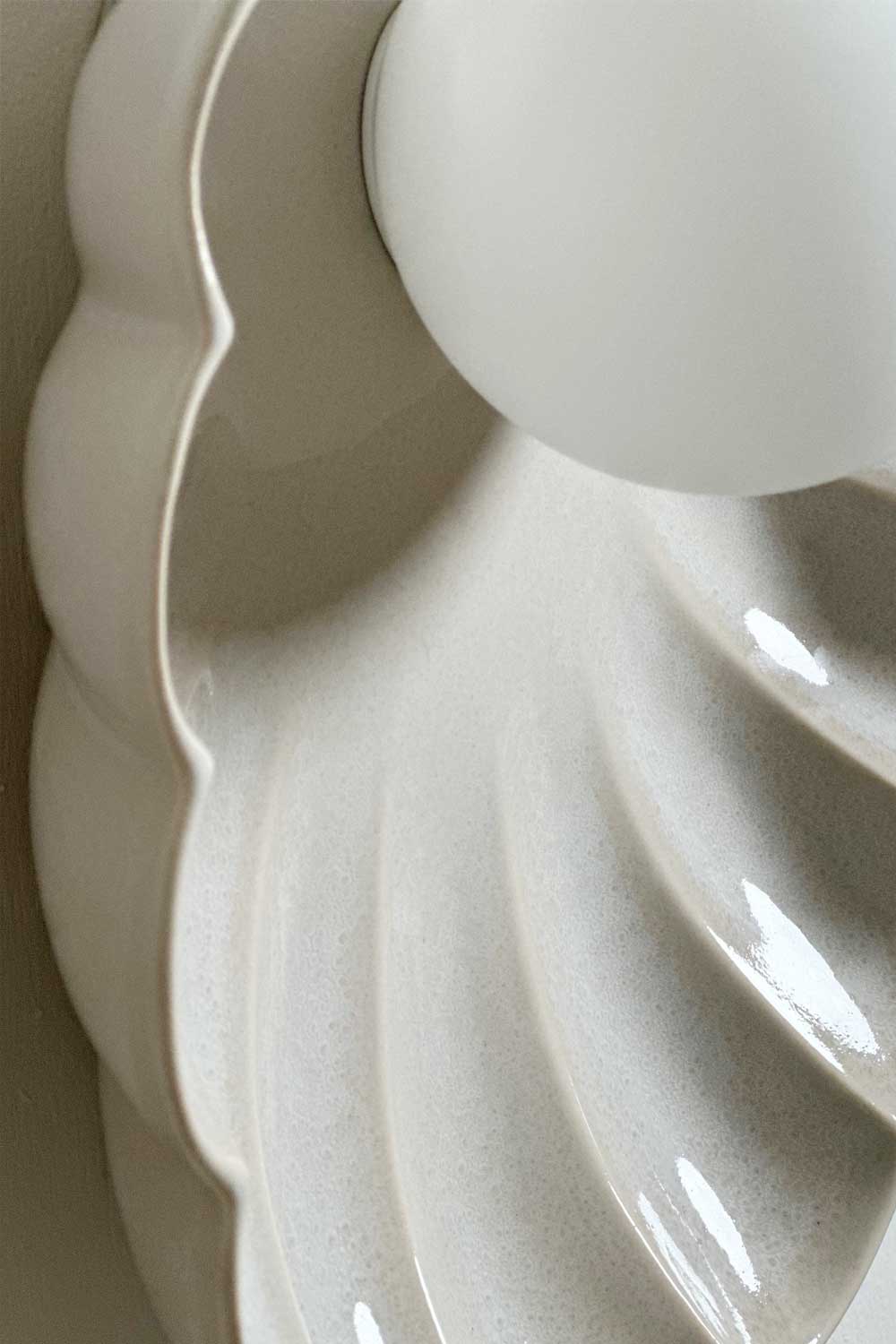 Oyster Sconce Light in Coast