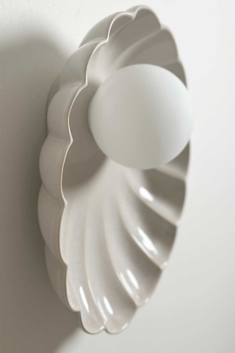 Oyster Sconce Light in Coast