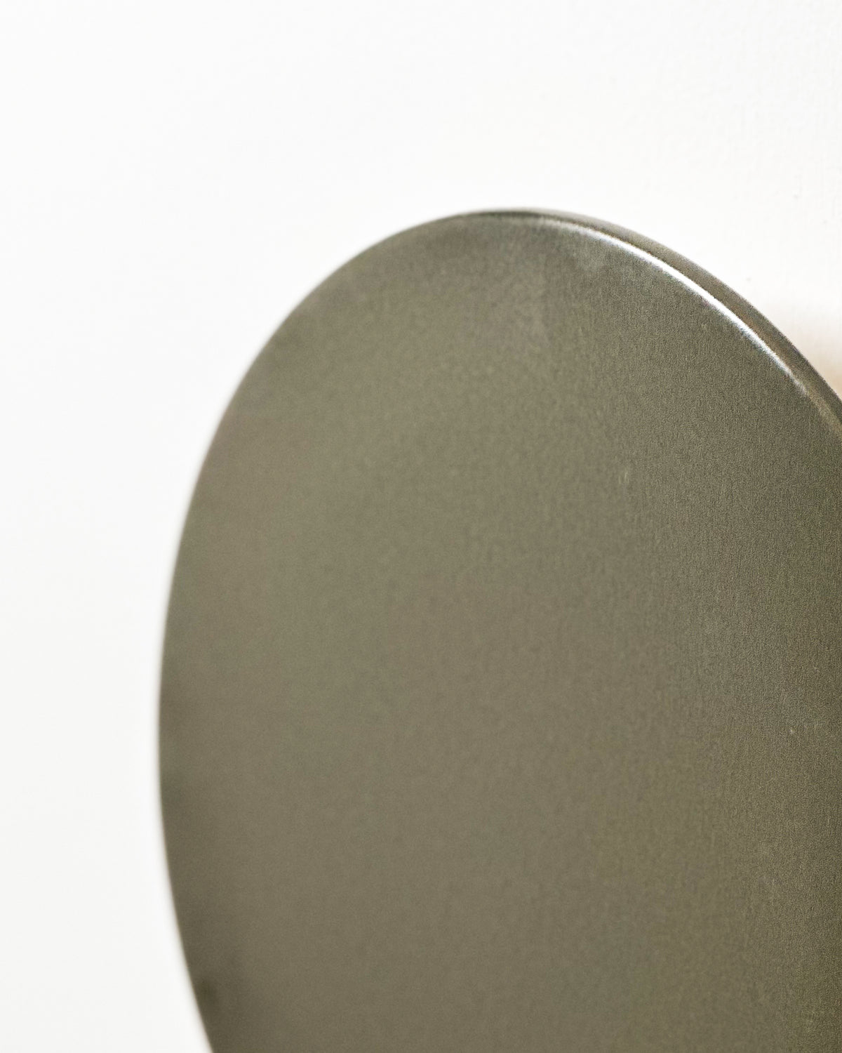 Large Backlit Disc Wall Light in Olive