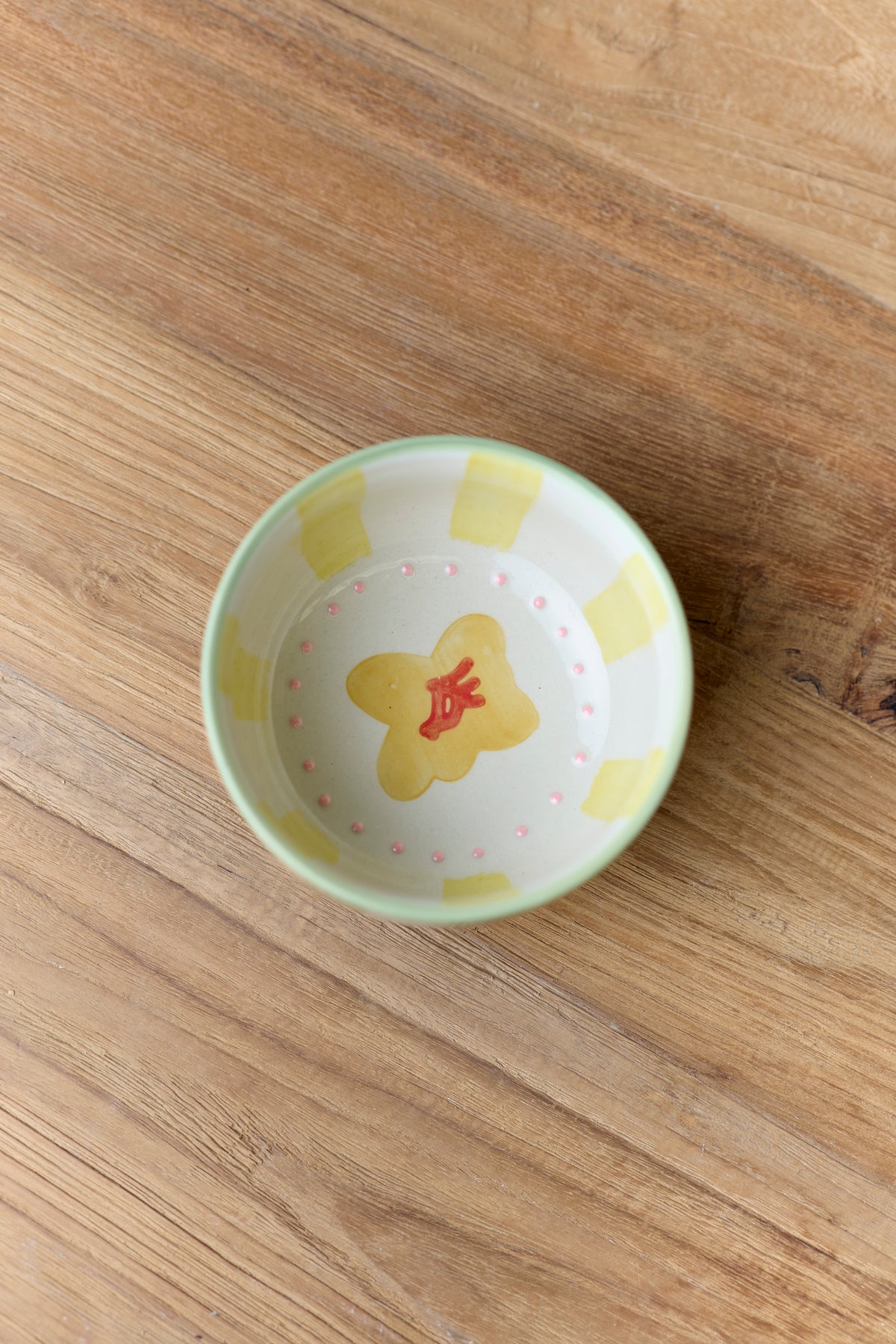 Set of June&#39;s Garden Condiment Bowls / Yellow Bush Pea