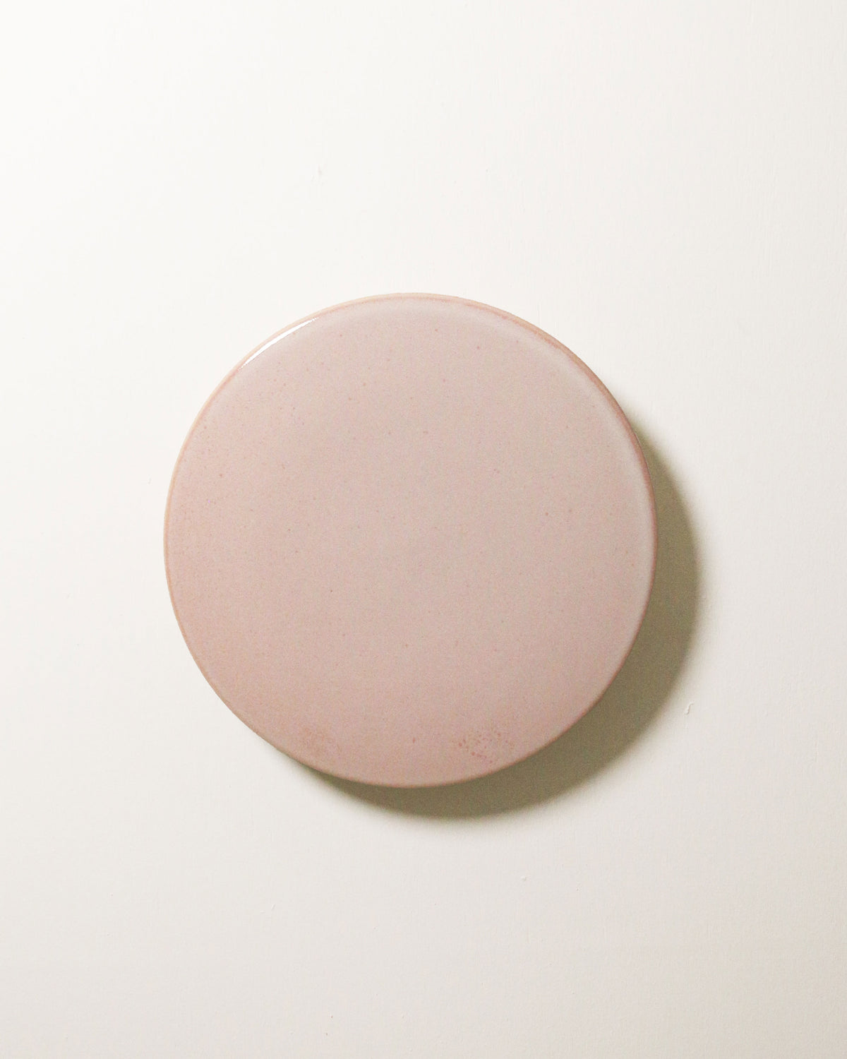 Large Backlit Disc Wall Light in Rose Quartz