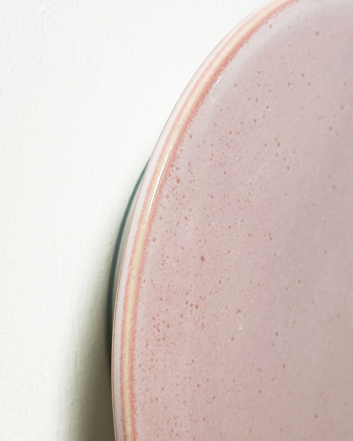 Large Backlit Disc Wall Light in Rose Quartz