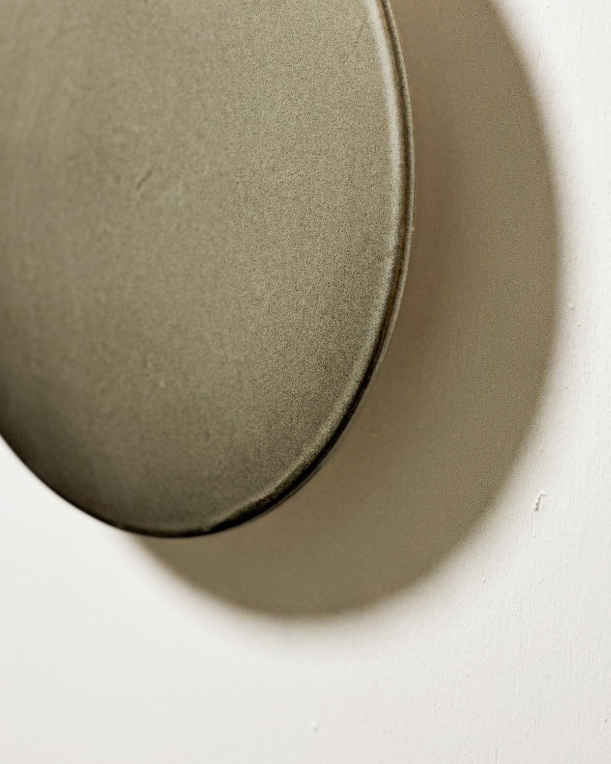 Large Backlit Disc Wall Light in Saltbush