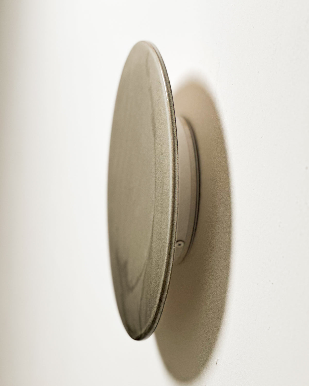Small Backlit Disc Wall Light in Saltbush