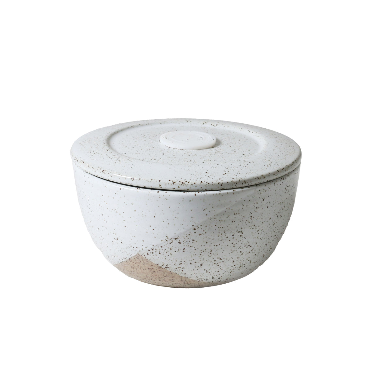 White Speckle Set of 2 360ml Containers / The Wanderer