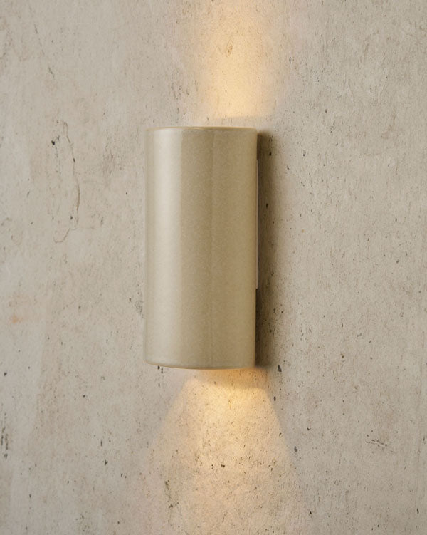 Curved Wall Light in Bone