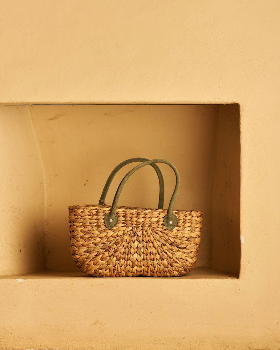Large Harvest Basket / Forest Green