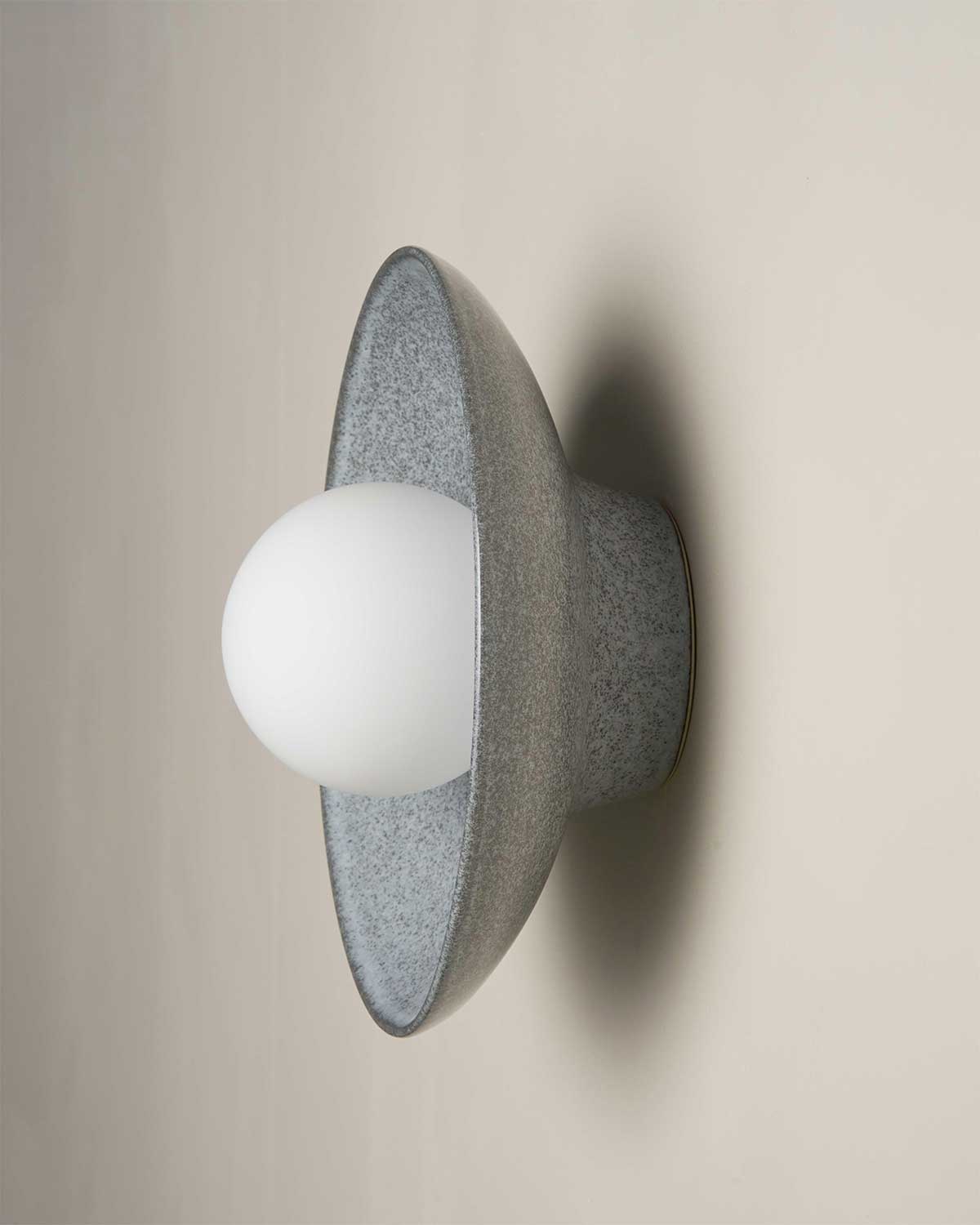 Dish Sconce Light in Storm