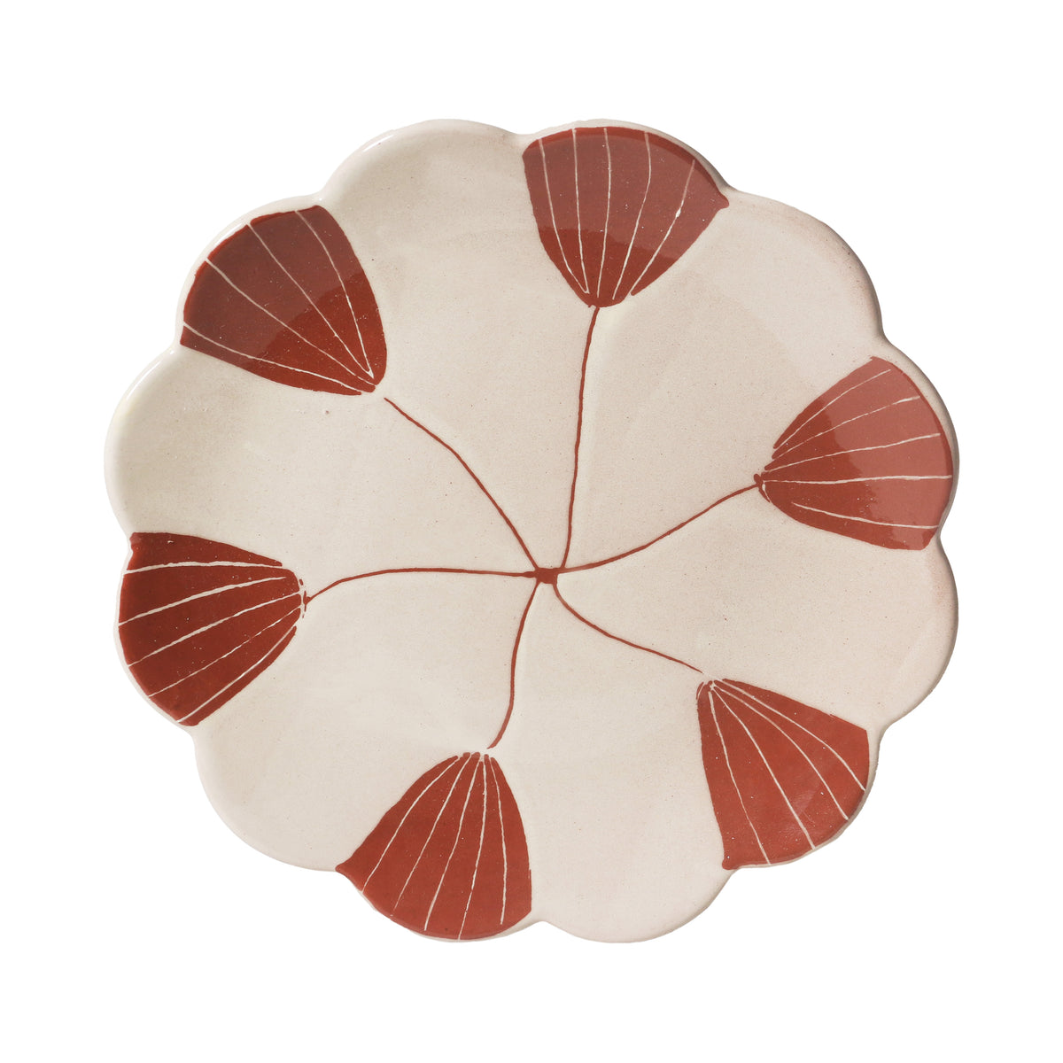 June's Daisy Plate in Fan Flower
