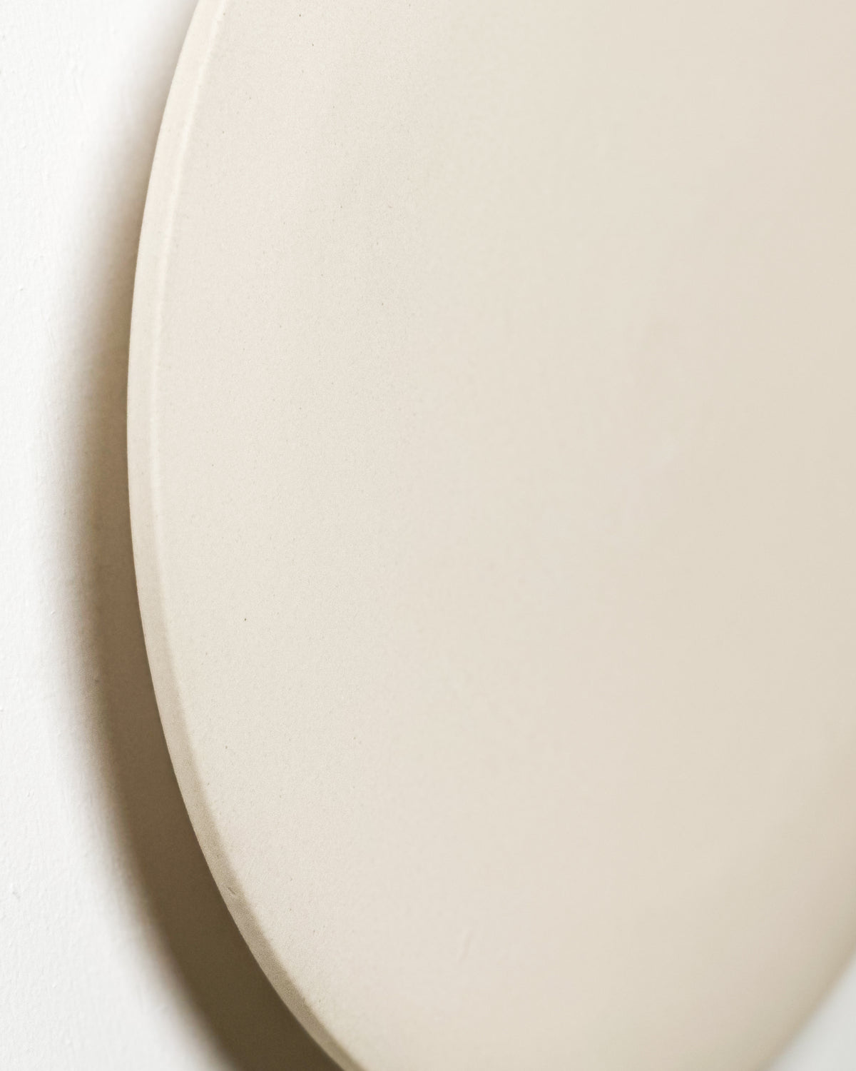 Large Backlit Disc Wall Light in Bone