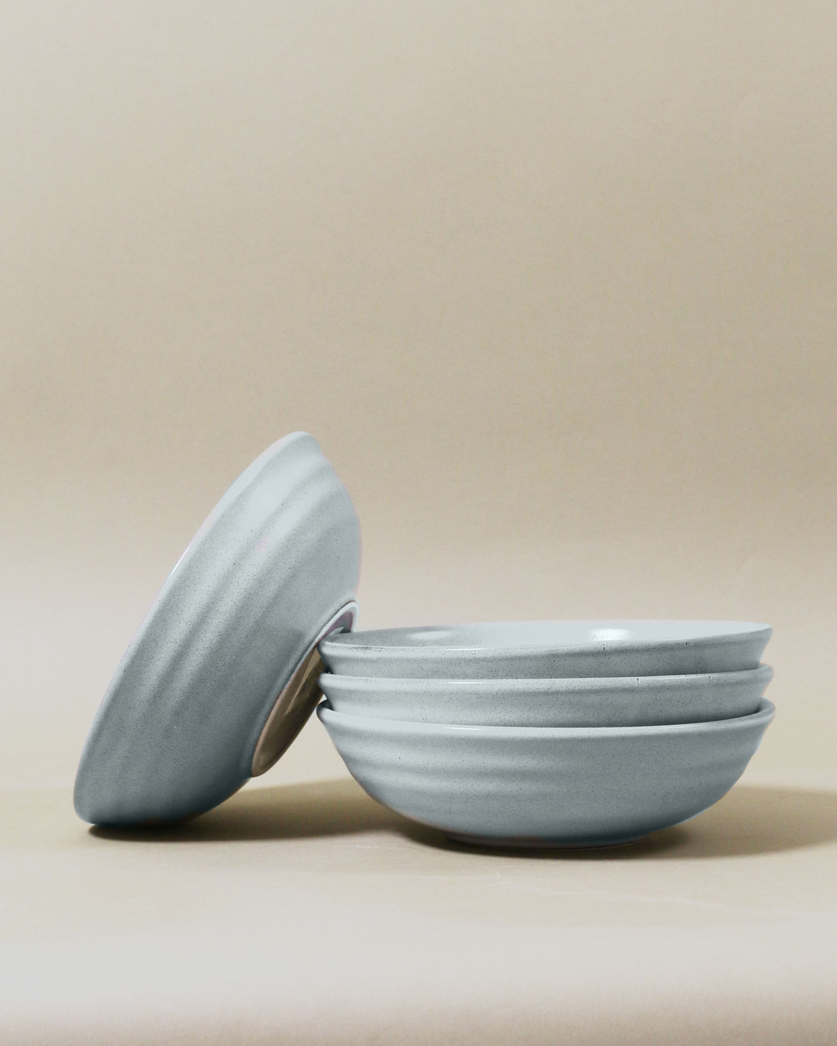 Set of 4 Potters Collection Deep Bowls / Grey Smoke