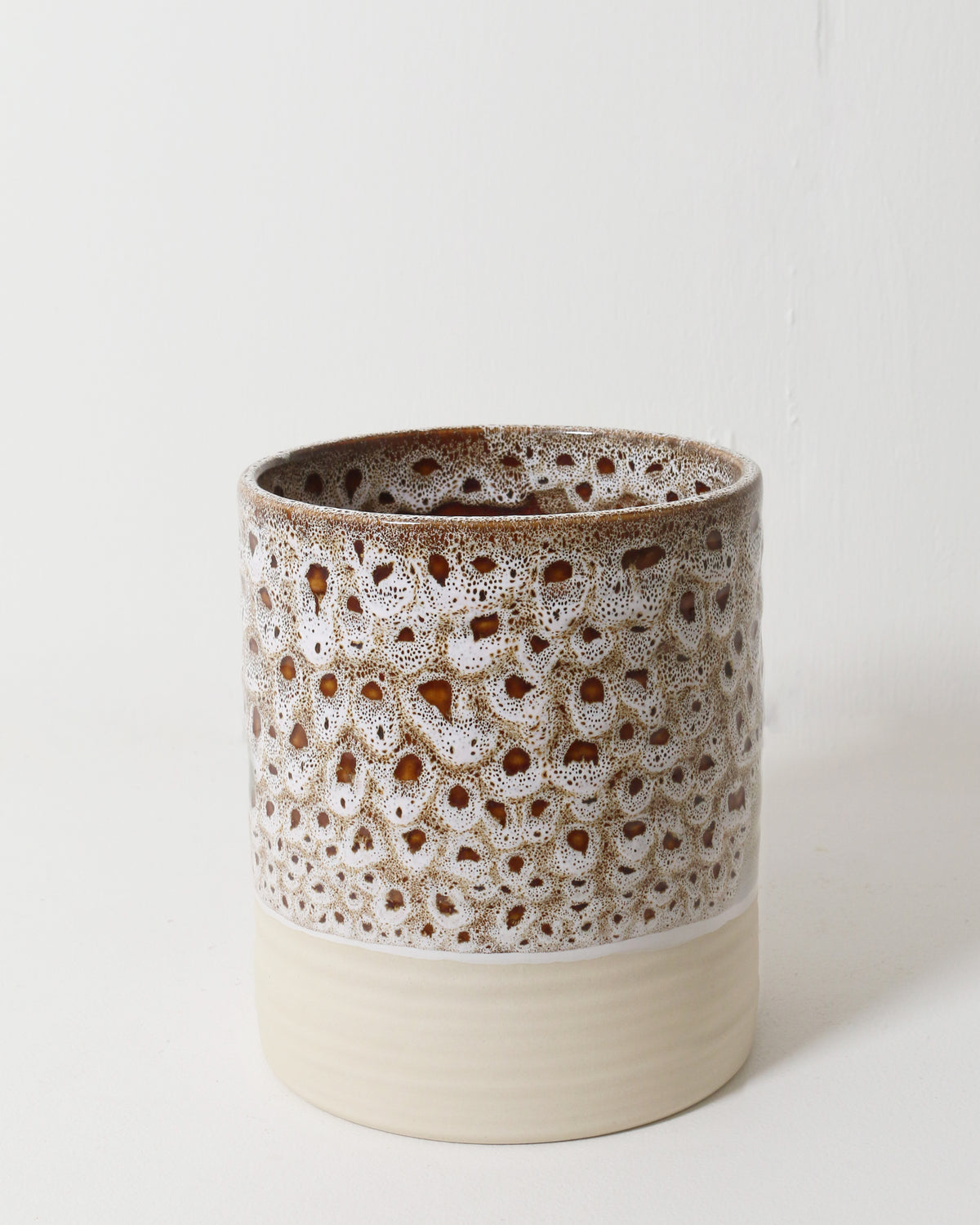 Small Tower Vase / White Ochre