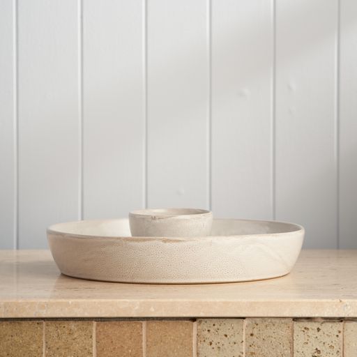 Two Piece Party Platter / Snow