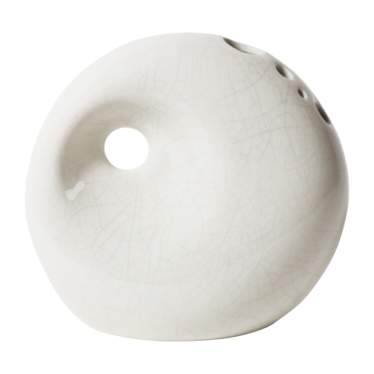 Eternity Vase / White Crackle