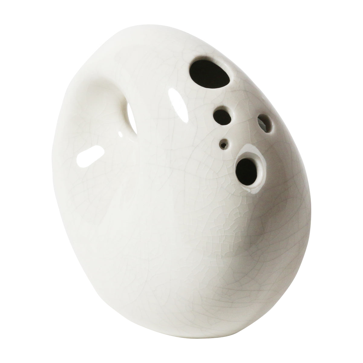 Eternity Vase / White Crackle