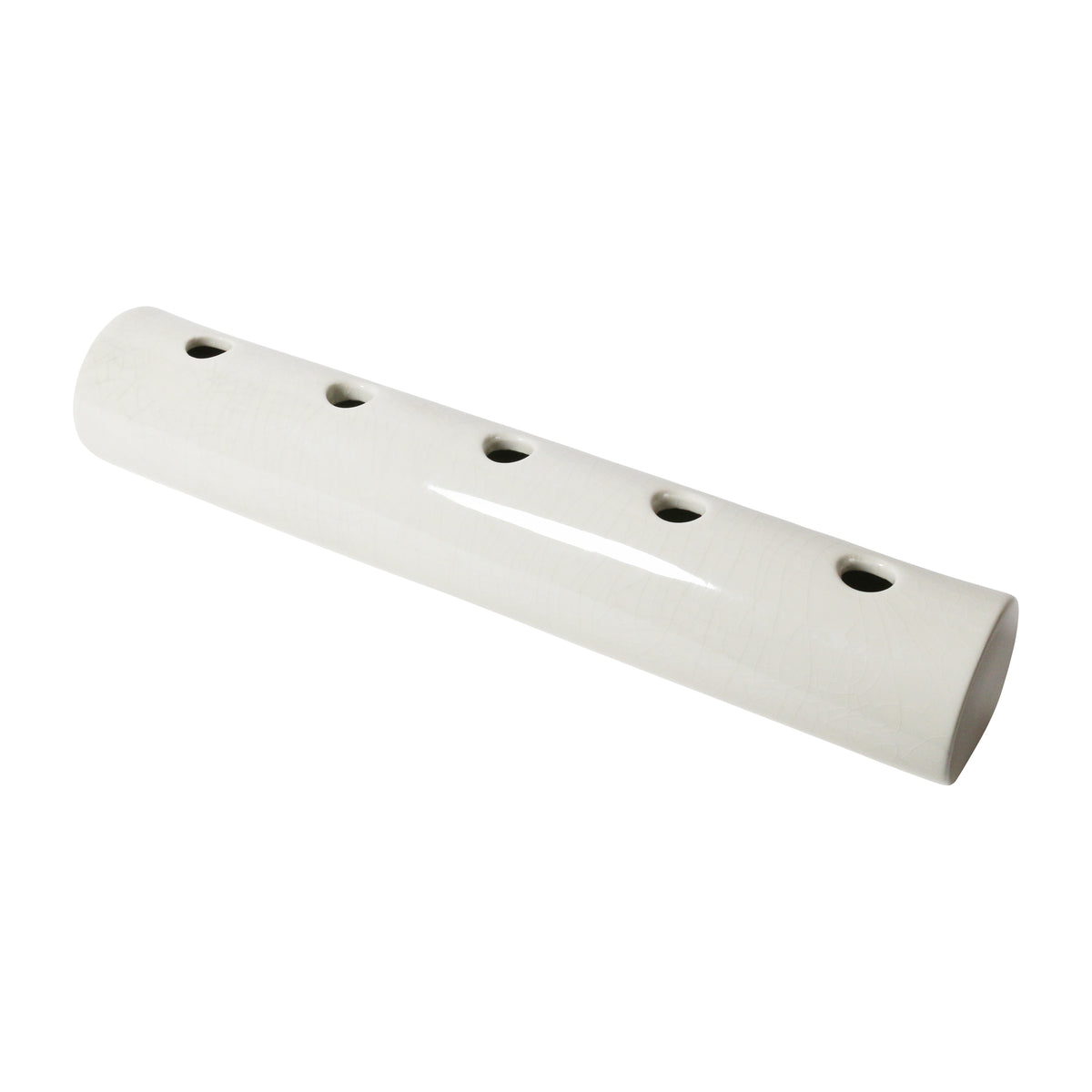 Flower Log / White Crackle