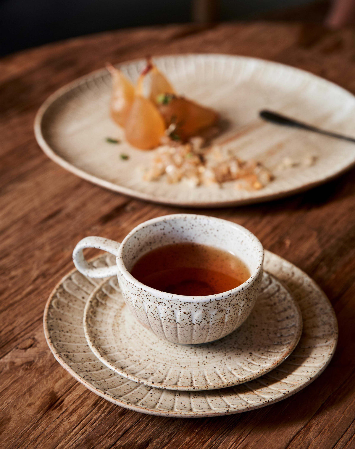 Ceylon Cup &amp; Saucer / White