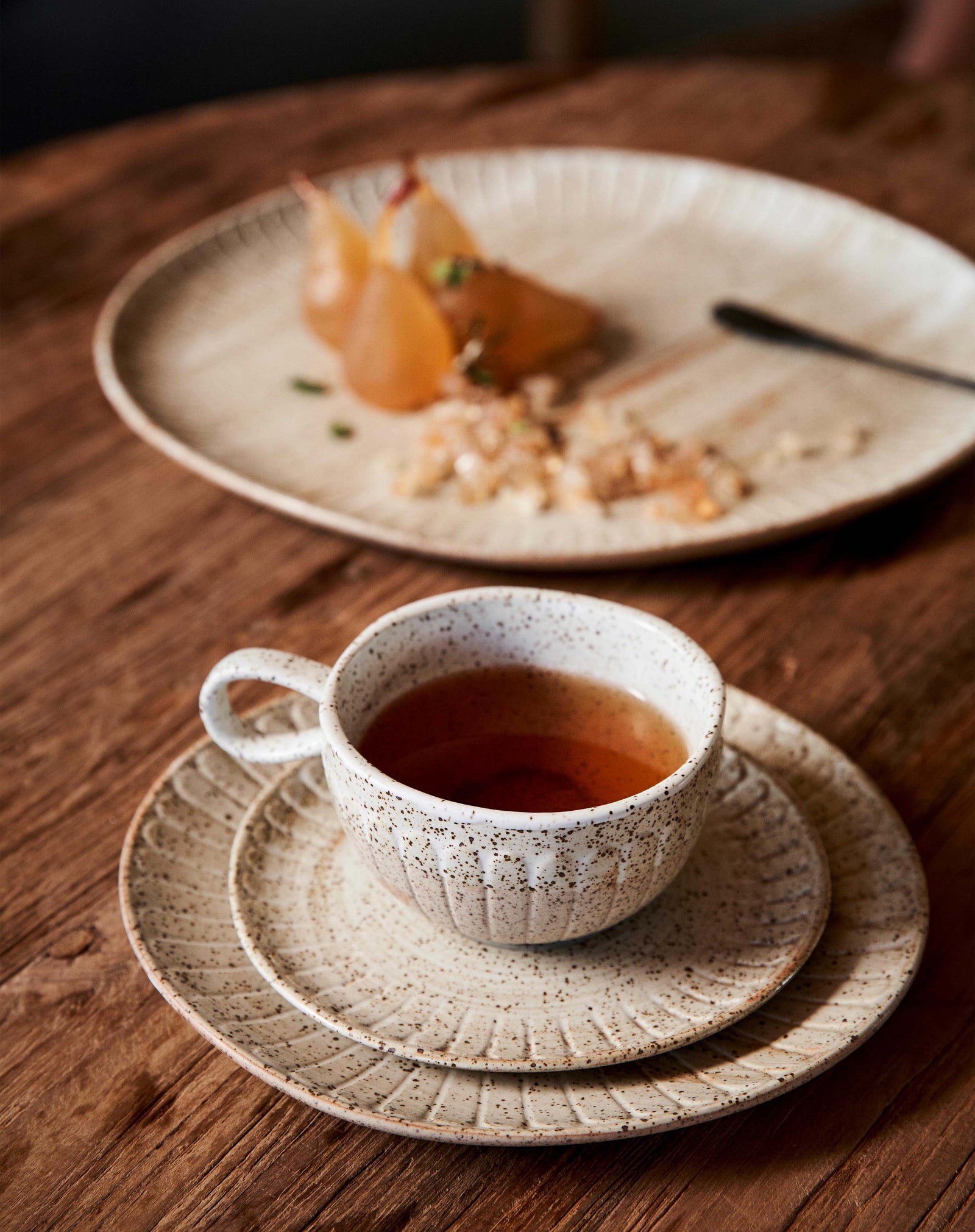 Ceylon Cup & Saucer / White