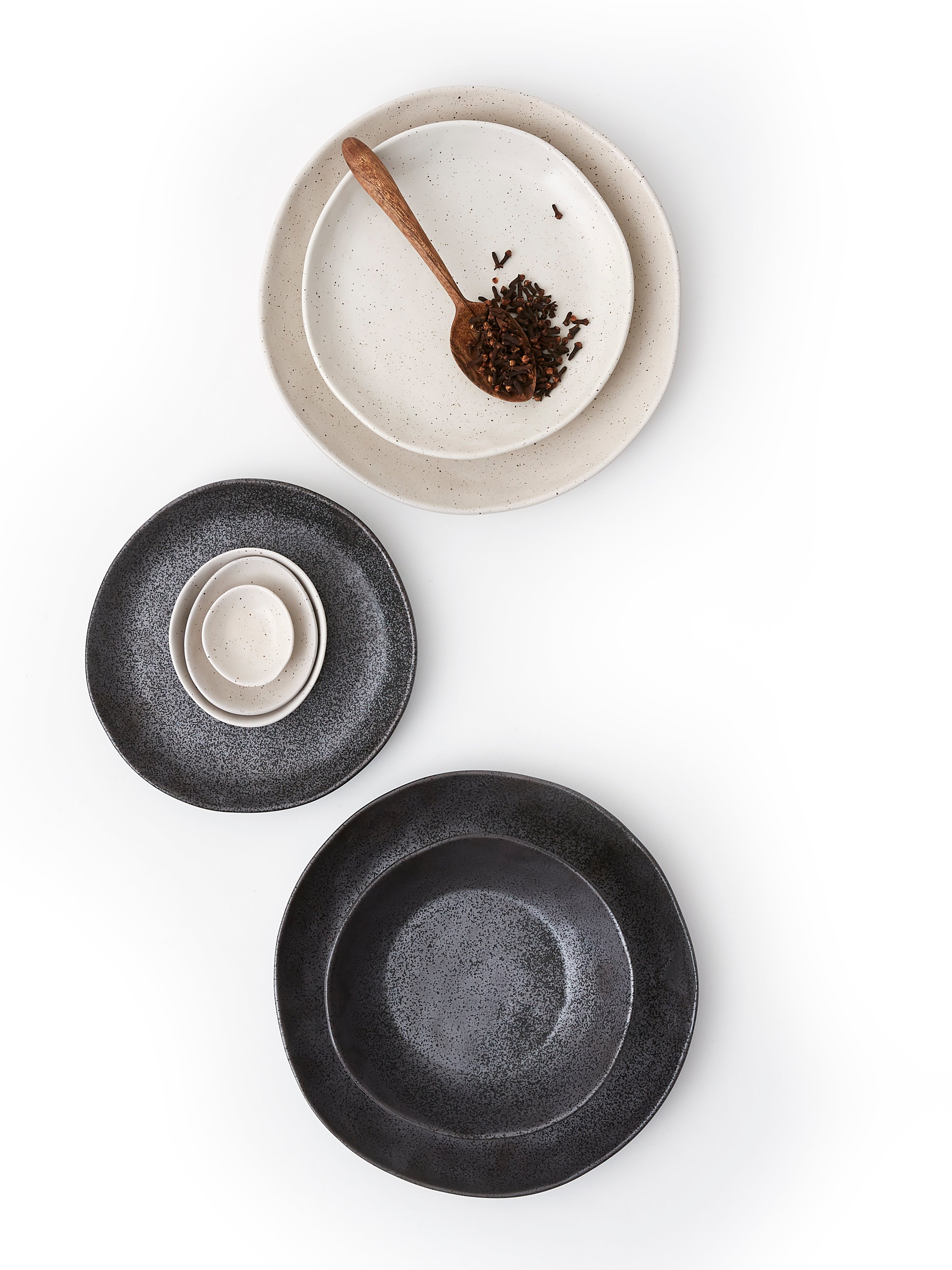 Black cheap side plates